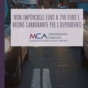 Non imponibili fino a 200 euro i buoni carburante per i dipendenti