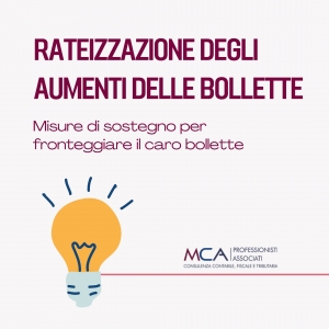 Rateizzazione degli aumenti delle bollette