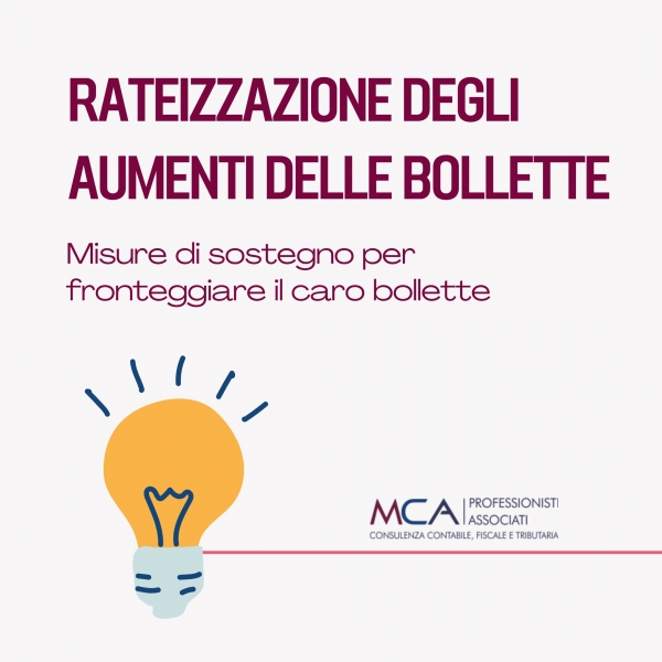 Rateizzazione degli aumenti delle bollette