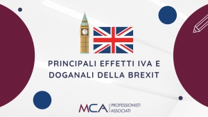 Principali effetti iva e doganali della Brexit
