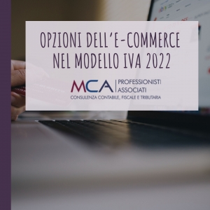 Opzioni dell’e-commerce nel modello IVA 2022