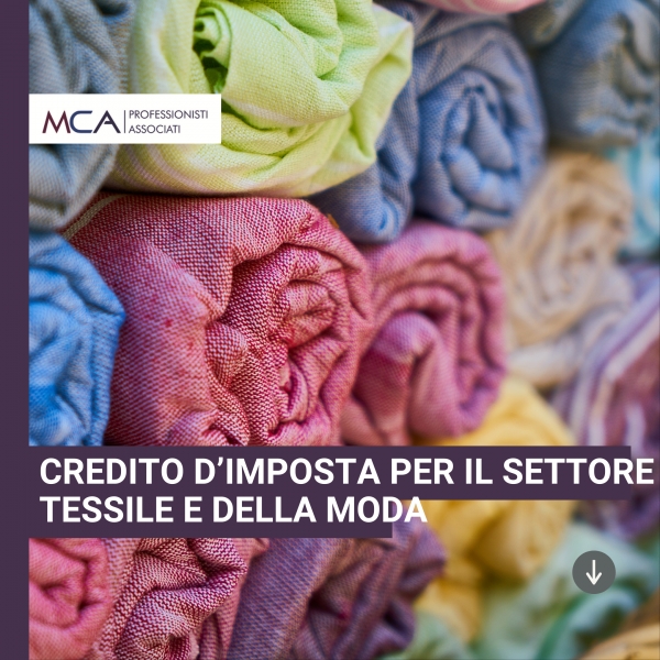 CREDITO D&rsquo;IMPOSTA PER IL SETTORE TESSILE E DELLA MODA