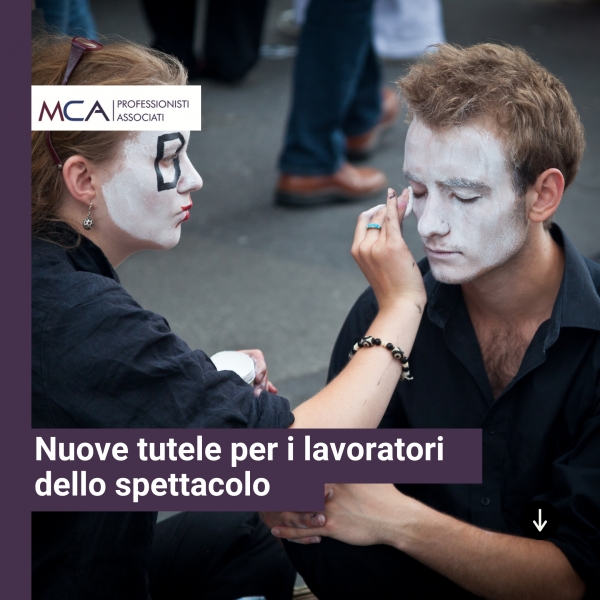 Nuove tutele per i lavoratori dello spettacolo