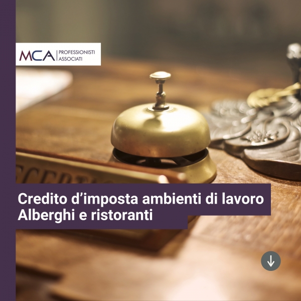 Credito d&rsquo;imposta per adeguamento ambienti di lavoro &ndash; alberghi e ristoranti