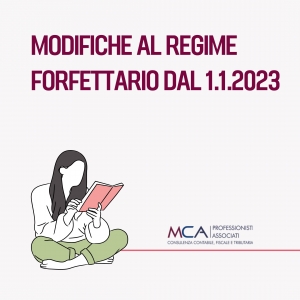 Modifiche al regime forfettario 2023