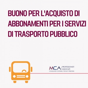 Buono per l'acquisto di abbonamenti per i servizi di trasporto pubblico
