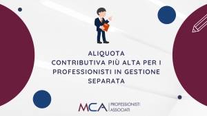 Aliquota contributiva pi&ugrave; alta per i professionisti in gestione separata