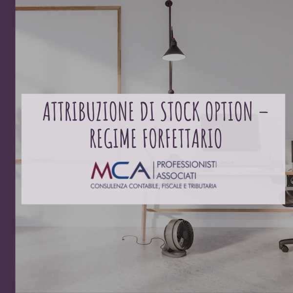 Attribuzione di stock option - Regime forfettario