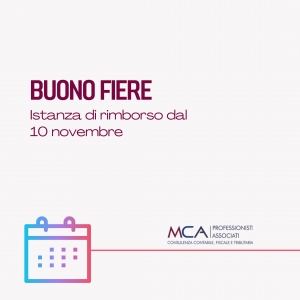 Buono per favorire la partecipazione a manifestazioni fieristiche internazionali