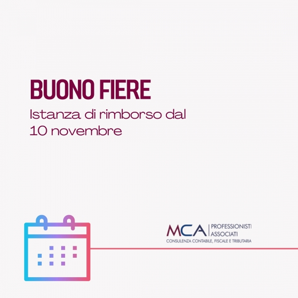 Buono per favorire la partecipazione a manifestazioni fieristiche internazionali